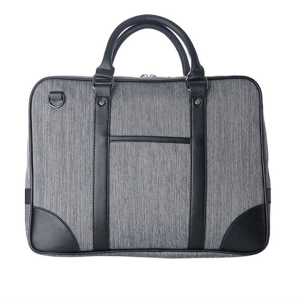 Kroeus Bags Kroeus Business Briefcase Shoulder Bag Laptop Bag Grey